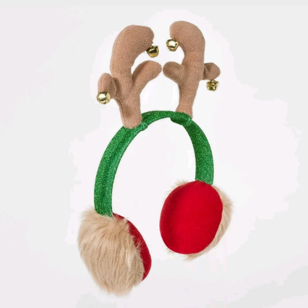 Kids' Reindeer Earmuffs - Tan One Size